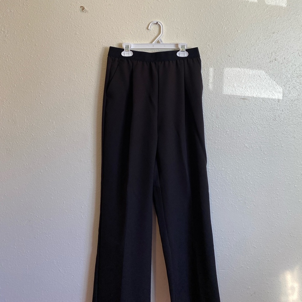 Black Wide-Leg Pants